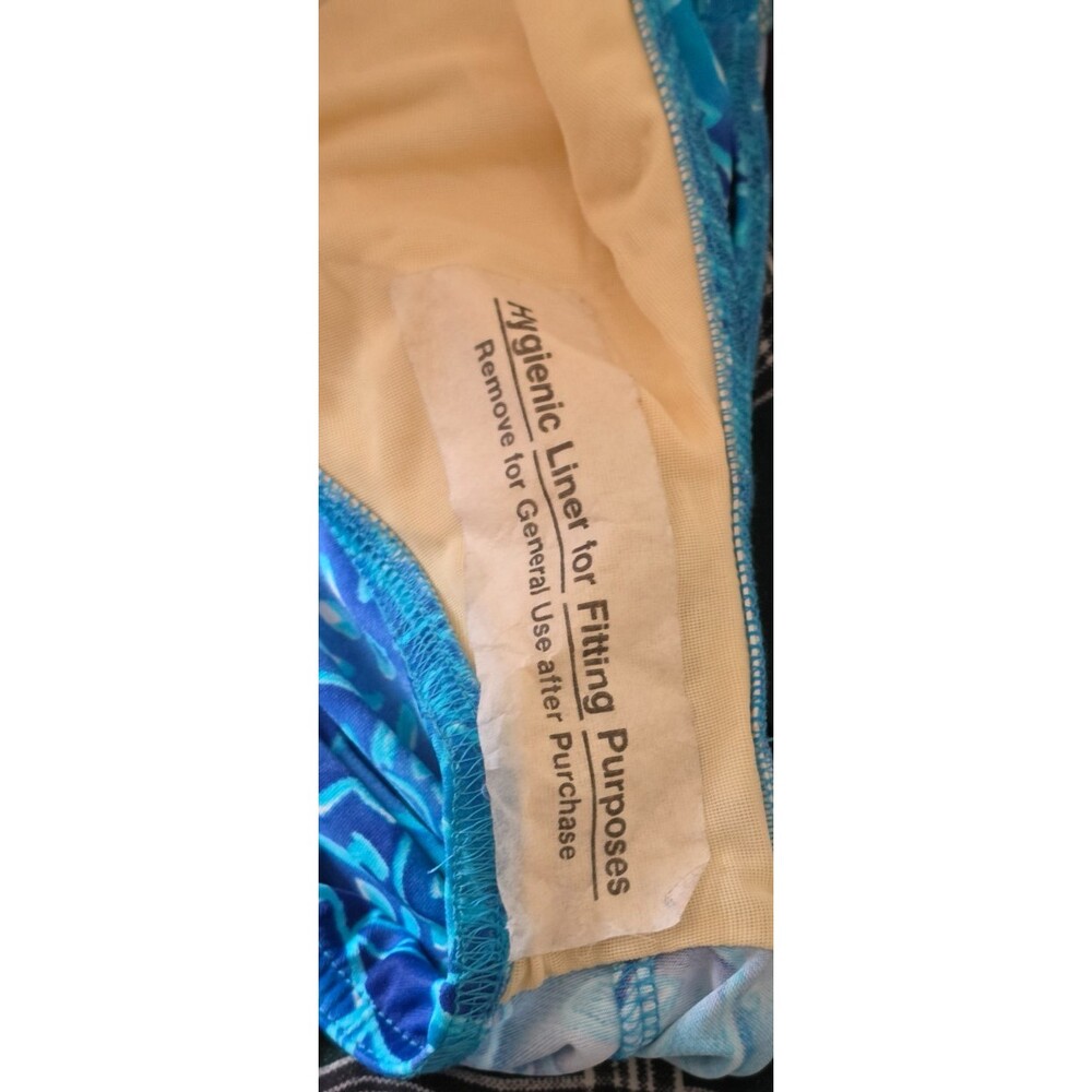 Vintage Lands' End One Piece Swimsuit blue floral Size 6 Long - Picture 5 of 6